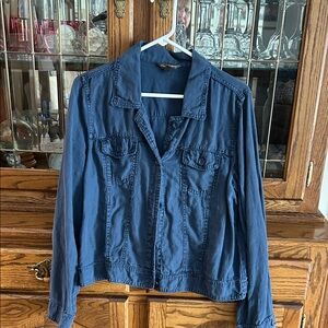 Tommy Bahama Two Palms Dark Blue Linen Jacket
